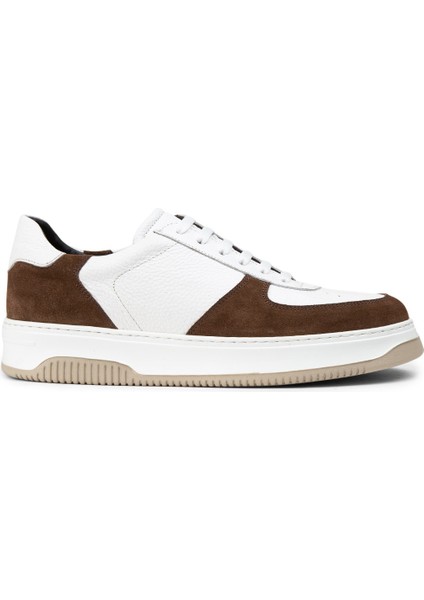 Deri Kahverengi Erkek Sneaker Ayakkabı - 01965MKHVE02