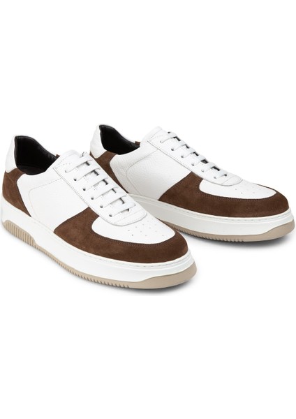 Deri Kahverengi Erkek Sneaker Ayakkabı - 01965MKHVE02 modelleri