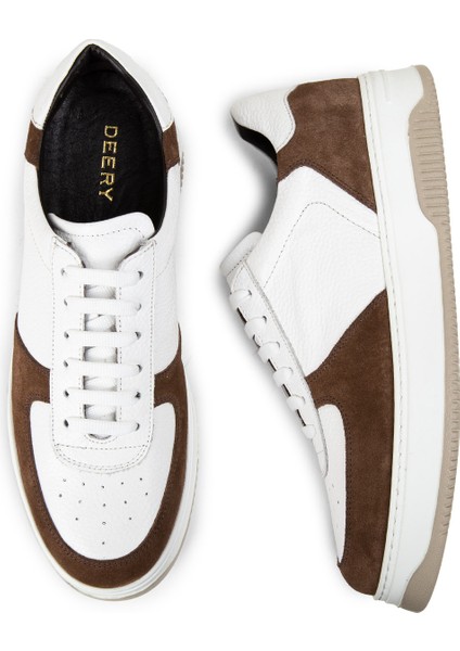 Deri Kahverengi Erkek Sneaker Ayakkabı - 01965MKHVE02 indirimleri