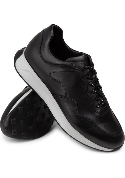 Deri Siyah Erkek Sneaker Ayakkabı - 01725MSYHE05 fırsatları