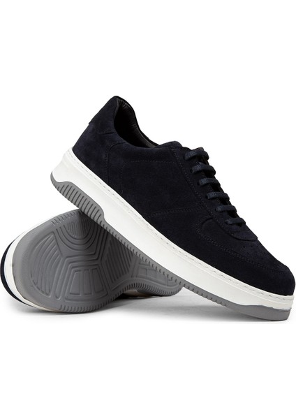 Süet Lacivert Erkek Sneaker Ayakkabı - 01965MLCVE03 modelleri