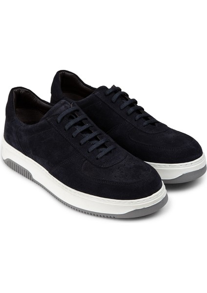 Süet Lacivert Erkek Sneaker Ayakkabı - 01965MLCVE03 fırsatları