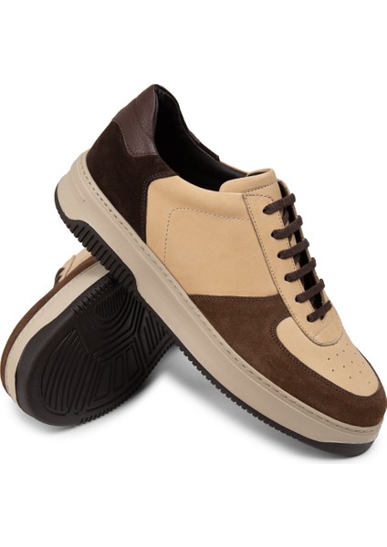 Deri Vizon Rengi Erkek Sneaker Ayakkabı - 01965MVZNE04 modelleri