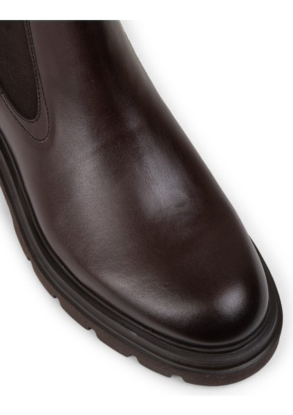 Hakiki Deri Kahverengi Erkek Chelsea Bot - 01982MKHVE01 indirimleri