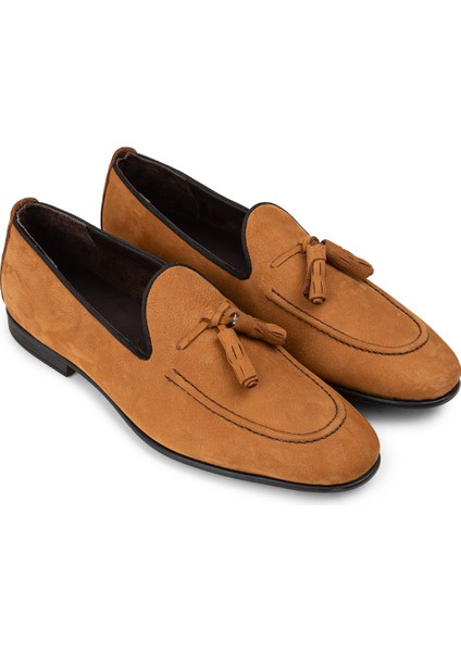 Süet Taba Rengi Erkek Loafer Ayakkabı - 01701MTRNC01 fiyatları