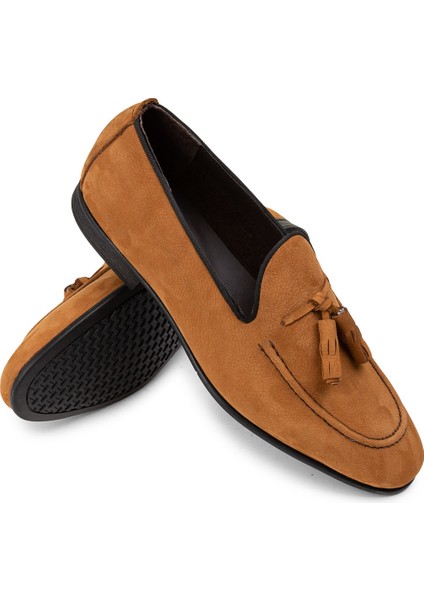 Süet Taba Rengi Erkek Loafer Ayakkabı - 01701MTRNC01 modelleri