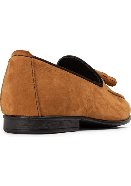 Süet Taba Rengi Erkek Loafer Ayakkabı - 01701MTRNC01 fırsatları