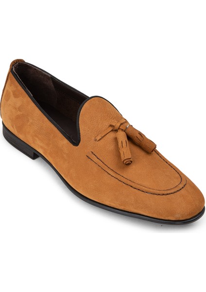 Süet Taba Rengi Erkek Loafer Ayakkabı - 01701MTRNC01 indirimleri