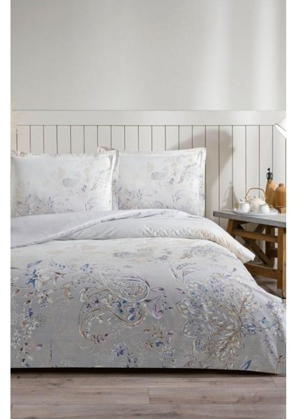 Çift Kişilik Ranforce Nevresim Takımı - Mouve Gri modelleri