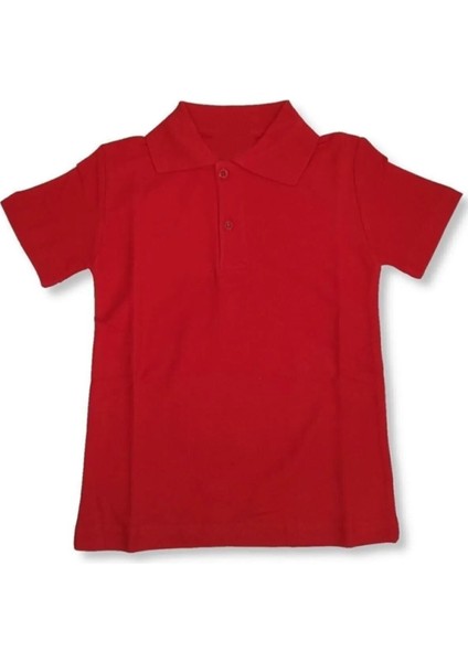 Kız Erkek Çocuk Kısa Kollu Unisex Polo Yaka T-Shirt ,okul Tişörtü
