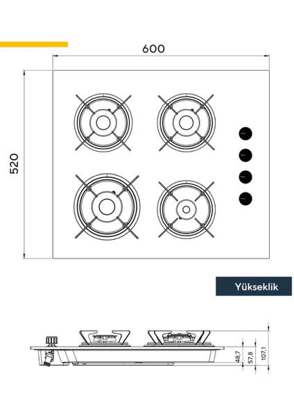 Rustik Ankastre Ocak