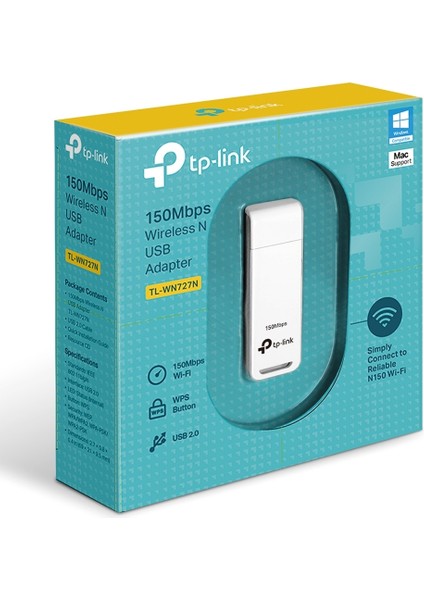 Tp-Lınk TL-WN727N 150 Mbps Kablosuz USB Adaptör