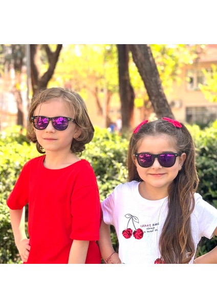 Wayfarer Black/mor Ayna Polo Exchange Çocuk Gözlüğü