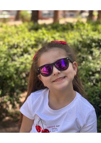 Wayfarer Black/mor Ayna Polo Exchange Çocuk Gözlüğü