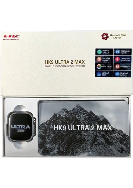 Hk9 Ultra 2 Max Gen4 49MM Amoled Ekran Galeri/ses Kayıt/2gb Depolama Özellikli Akıllı Saat