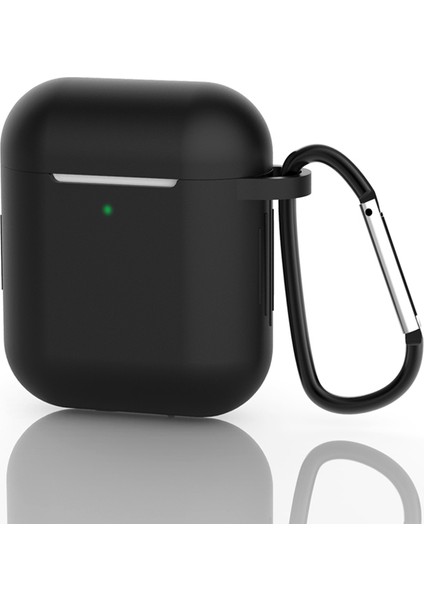 Airpod'lar Için Tokalı Silikon Koruyucu Kılıf, Şarj KUTULU(2016)/ŞARJ KUTULU(2019)-SIYAH (Yurt Dışından) fiyatları