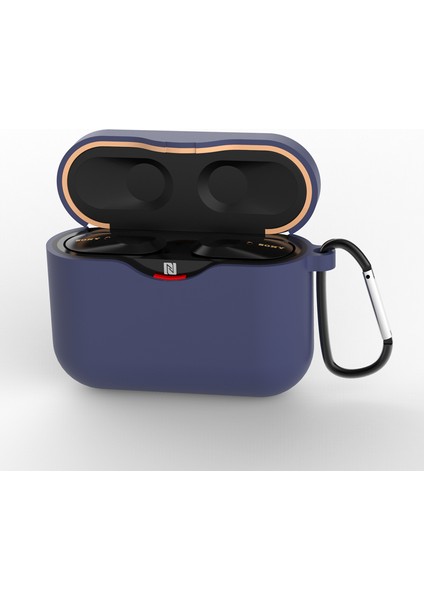 Sony WF-1000XM3-KOYU Mavi Için Silikon Koruyucu Kılıf (Yurt Dışından)
