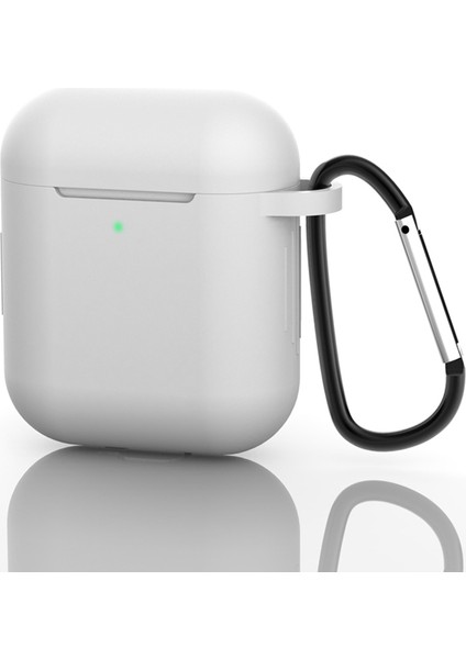 Airpod'lar Için Tokalı Silikon Koruyucu Kılıf, Şarj KUTULU(2016)/ŞARJ KUTULU(2019)-BEYAZ (Yurt Dışından) fiyatları