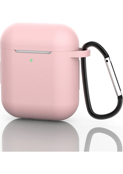Airpod'lar Için Tokalı Silikon Koruyucu Kılıf, Şarj KUTULU(2016)/ŞARJ KUTULU(2019)-AÇIK Pembe (Yurt Dışından) fiyatları