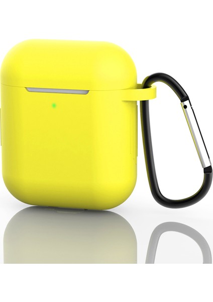 Airpod'lar Için Tokalı Silikon Koruyucu Kılıf, Şarj KUTULU(2016)/ŞARJ KUTULU(2019)-SARI (Yurt Dışından) fiyatları