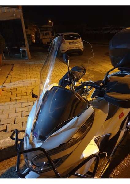 Honda Pcx 125 Ön Cam 2018 2020 Modellere Uyar 83CM  Şeffaf Renk  4mm Uzun ve Geniş