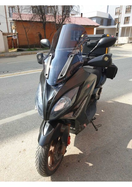 Kymco Xciting 250 500 R Ön Cam 2010 2011 Modellere Uyar 72CM  Açıkfüme Renk   4mm Uzun ve Geniş