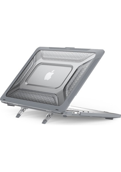 MacBook Pro 13 Inç (2020) Pc + Tpu Dizüstü Bilgisayar Çantası Çizilmez Tam Korumalı Dizüstü Bilgisayar Kapağı, Destek Ayaklı (Yurt Dışından)