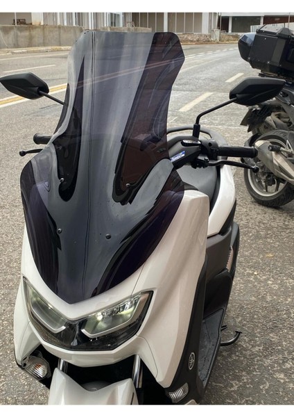 Yamaha Nmax Ön Cam 2021 2023 Modellere Uyar 72CM Siyah Renk 4mm Uzun Boylu