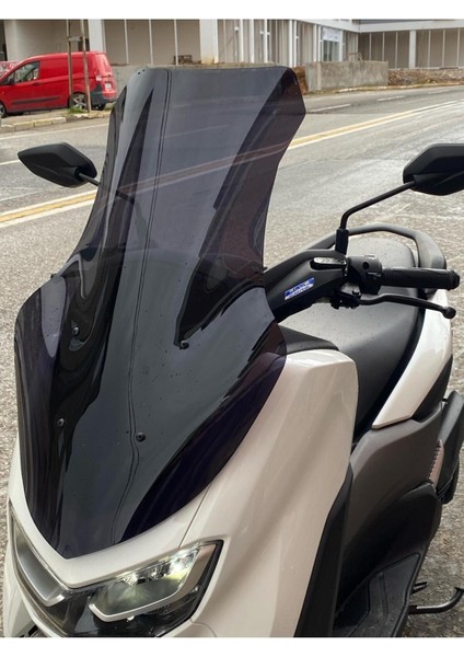 Yamaha Nmax Ön Cam 2021 2023 Modellere Uyar 72CM Siyah Renk 4mm Uzun Boylu