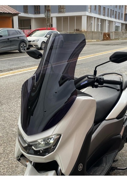 Yamaha Nmax Ön Cam 2021 2023 Modellere Uyar 72CM Siyah Renk 4mm Uzun Boylu