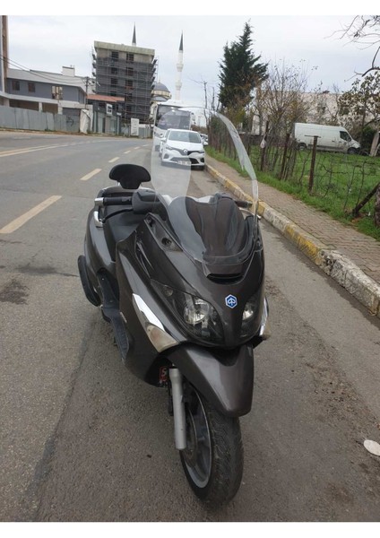 Piaggio x Evo Ön Cam 2009 2015 Modellere Uyar 70CM Şeffaf Renk 4mm Uzun Boylu