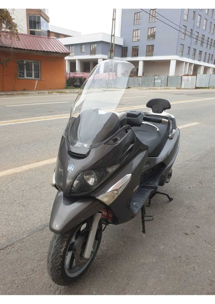 Piaggio x Evo Ön Cam 2009 2015 Modellere Uyar 70CM Şeffaf Renk 4mm Uzun Boylu