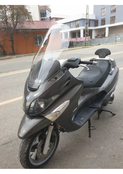 Piaggio x Evo Ön Cam 2009 2015 Modellere Uyar 70CM Şeffaf Renk 4mm Uzun Boylu