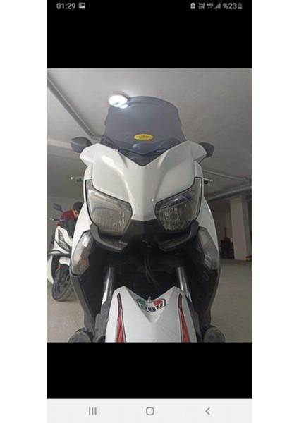 Yamaha Xmax 250 Ön Cam 2014 2017 Modellere Uyar 58CM  Açıkfüme Renk   4mm Orta Boylu