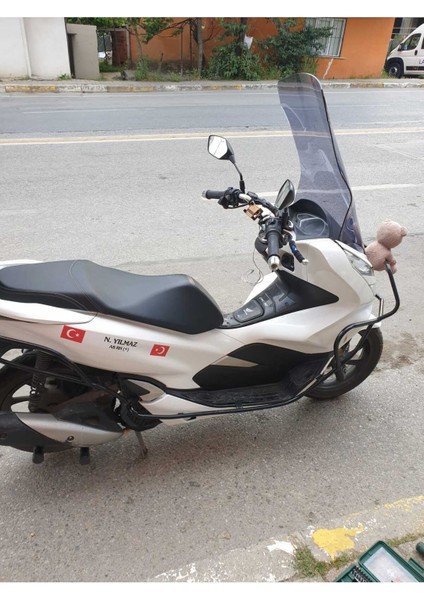 Honda Pcx 125 Ön Cam 2018 2020 Modellere Uyar 83CM  Açıkfüme Renk   4mm Uzun ve Geniş