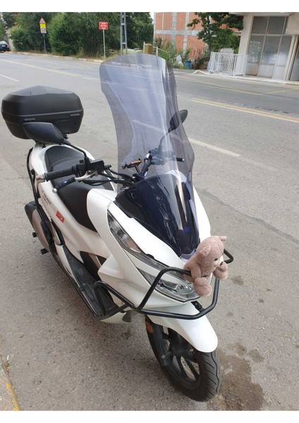 Honda Pcx 125 Ön Cam 2018 2020 Modellere Uyar 83CM  Açıkfüme Renk   4mm Uzun ve Geniş