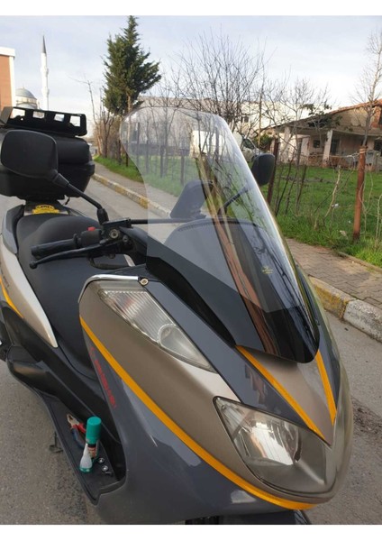 Yamaha Majesty 400 Ön Cam 2005 2006 Modellere Uyar 68CM Şeffaf Renk 4mm Uzun Boylu ve Geniş