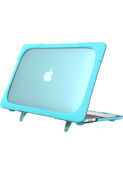 Destekleyen Stand Pc Laptop Kılıfı Koruyucu Notebook Kapağı MacBook Air 13 Inç A1932/A2179/A2337 BLUE (Yurt Dışından)