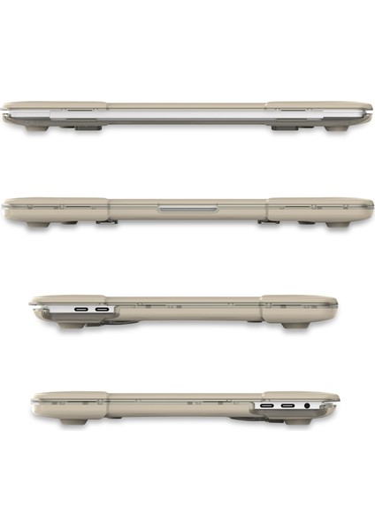 Touch Bar'lı MacBook Pro 13 Inç (2016) İçin Plastik Tpu 2 Parça Hibrit Kapak Haki (Yurt Dışından)