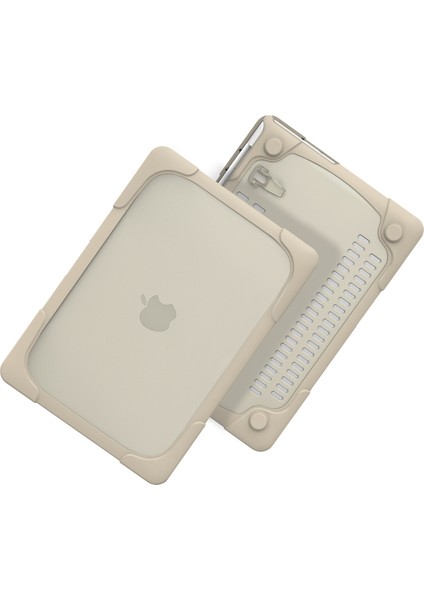 Temel Reis Serisi Isı Dağıtımı Ta mı Iki Parçalı Plastik + Stand Kabuğu ile Tpu MacBook Yeni Pro 16 Inç A2141 HAKI (Yurt Dışından)