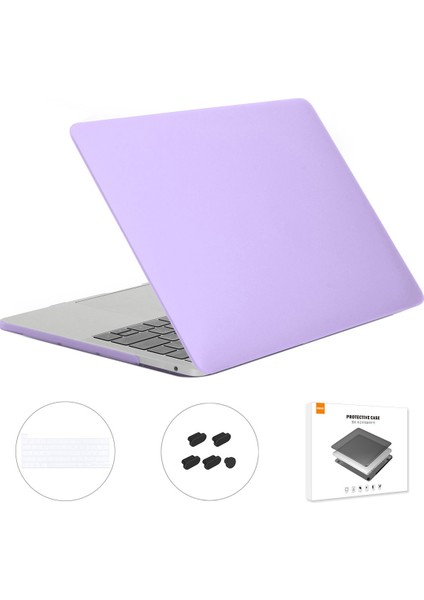MacBook Pro 13 Inç Için Touch Bar'lı (2020) A2251/A2289/A2338 (Abd Versiyonu) 3'ü 1 Arada Sert Dizüstü Bilgisayar Kılıfı + Tpu Klavye Kapağı + Toz Geçirmez Fiş (Yurt Dışından)