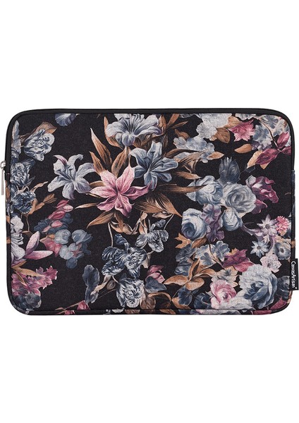 Kumaş Suluboya Çiçek Desen Dizüstü Bilgisayar Kol Dizüstü Bilgisayar Koruma Fermuar Kılıfı Kese Taşıyıcı Tutucu /12 Inç (Yurt Dışından)