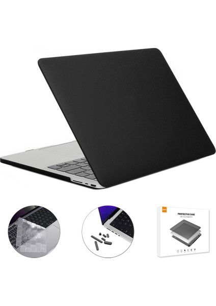 MacBook Pro 14 Inç (2021) A2442 (Abd Versiyonu) Mat Kaplama Sert Pc Laptop Kapağı + Tpu Klavye Kaplaması + Silikon Toz Tıkaçları (Yurt Dışından)