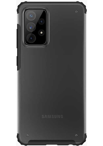 Samsung Galaxy A72 Kılıf Kenarı Darbeye Dayanıklı Arka Sert P.c Telefon Kılıfı