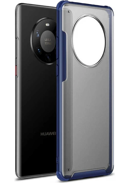 Huawei Mate 40 Pro Kılıf Kenarı Darbeye Dayanıklı Arka Sert P.c Telefon Kılıfı