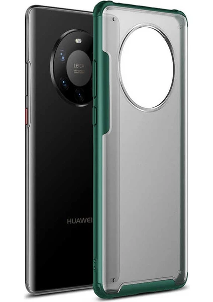 Huawei Mate 40 Pro Kılıf Kenarı Darbeye Dayanıklı Arka Sert P.c Telefon Kılıfı