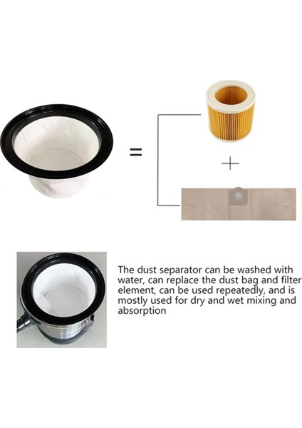 Toz Torbası Filtre Karcher NT20/1 NT30/1 NT38/1 NT40/1 Elektrikli Süpürge Ev Temizlik Araçları Hepa Filtreler (Yurt Dışından) fiyatları