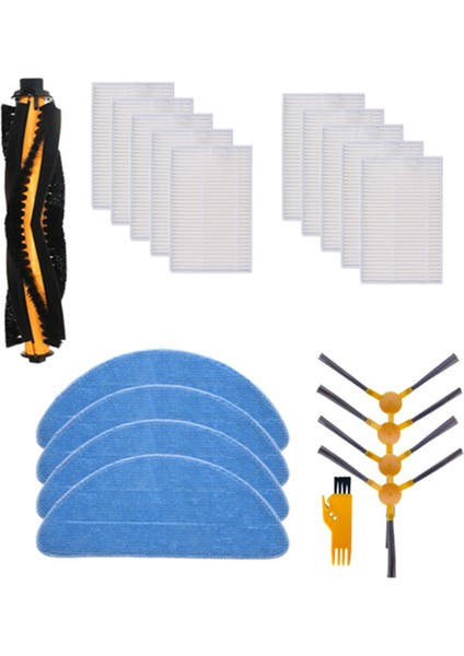 Ana Yan Fırça Paspas Bezi ile Uyumlu Lıectroux C30B XR500 E30 Proscenic 800T 820S VT-5555 Elektrikli Süpürge (Yurt Dışından)