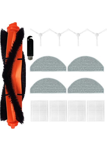 Xiaomi E10 Robotlu Süpürge Ana Yan Fırça Hepa Filtre Paspas Bezleri Paçavra Aksesuarları Yedek Parça Kiti (Yurt Dışından)