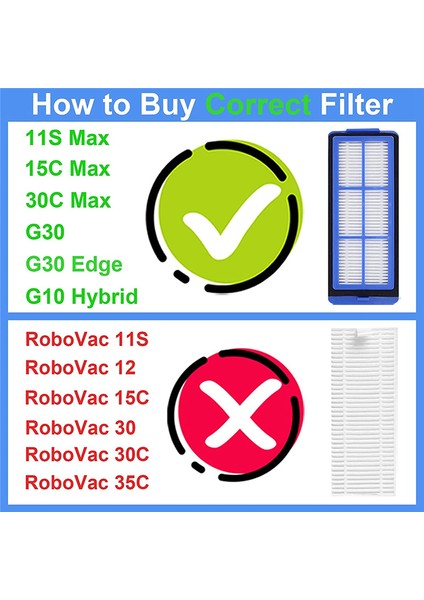 Eufy 11S Max 15C Max 30C Max Robotlu Süpürge Ana Fırça Yan Fırça Hepa Filtre Yedek Parçaları (Yurt Dışından) fırsatları